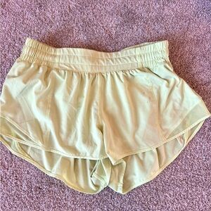 Lululemon Women's Neon Yellow 2.5” Hotty Hot Shorts
